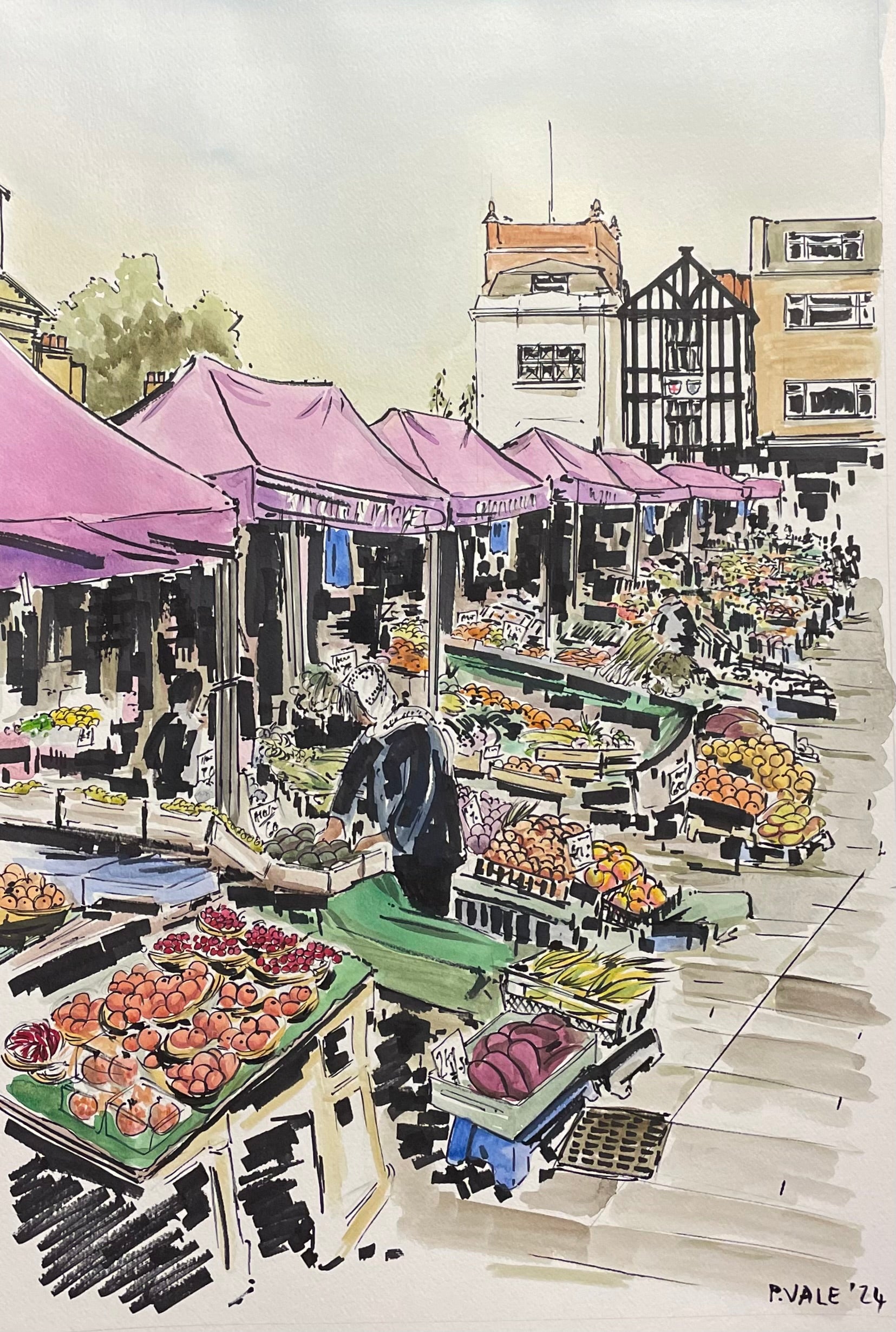 Kingston Market in colour