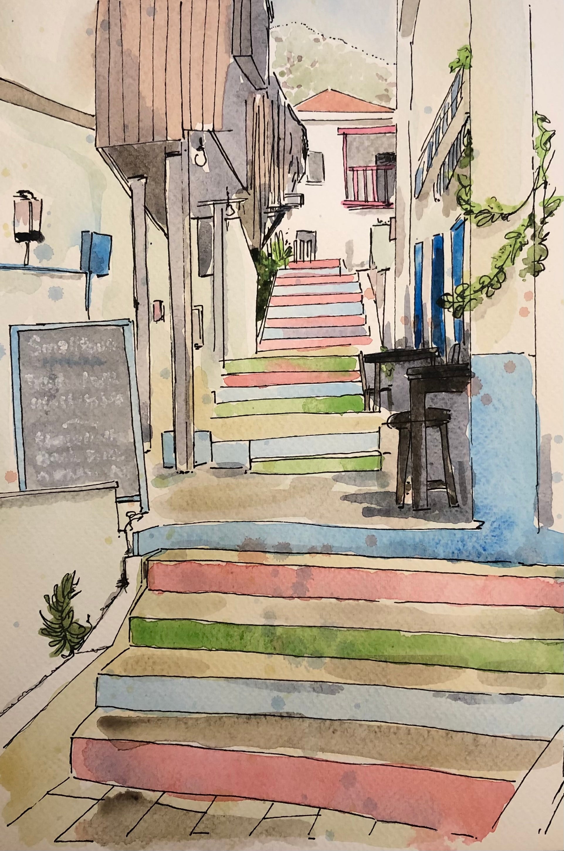 Steps in Kalkan