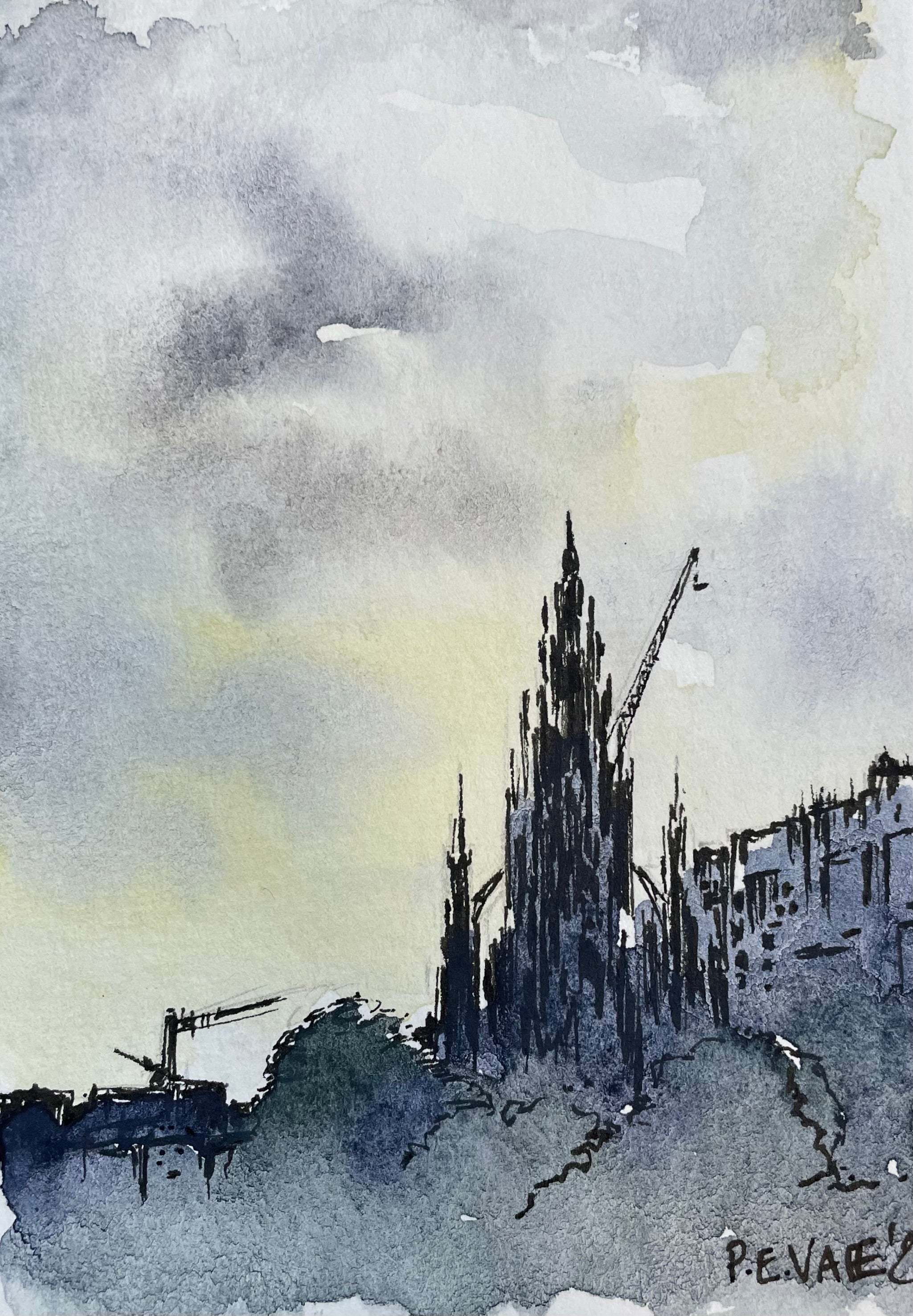 Eclipse Over Edinburgh